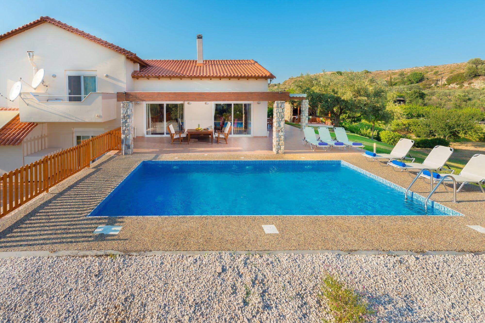 Olive Private Villa Swimming Pool 5 Bdr Kolymbia Rhodes المظهر الخارجي الصورة